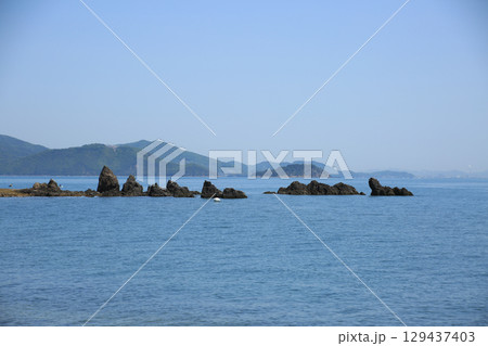 兵庫県赤穂市 大塚海岸のライオン岩 兵庫県赤穂市 大塚海岸のライオン岩 129437403