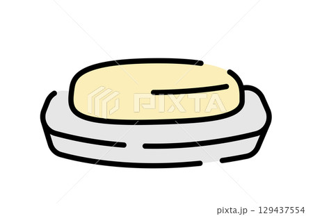 かわいい手書き風のシンプルな石鹸 129437554