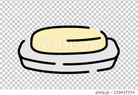 かわいい手書き風のシンプルな石鹸 129437554