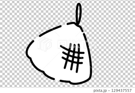 かわいい手書き風のシンプルな泡立てネット かわいい手書き風のシンプルな泡立てネット 129437557