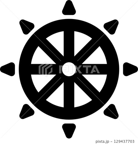 Buddhism Dharma Wheel icon Buddhism Dharma Wheel icon 129437703