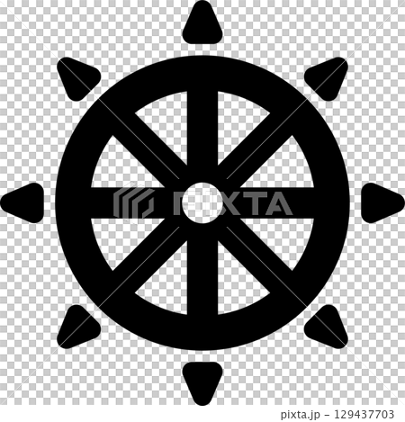 Buddhism Dharma Wheel icon Buddhism Dharma Wheel icon 129437703
