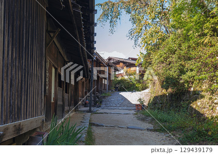 中山道 妻籠宿の風景 中山道 妻籠宿の風景 129439179