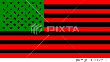 African America Flag 129439406