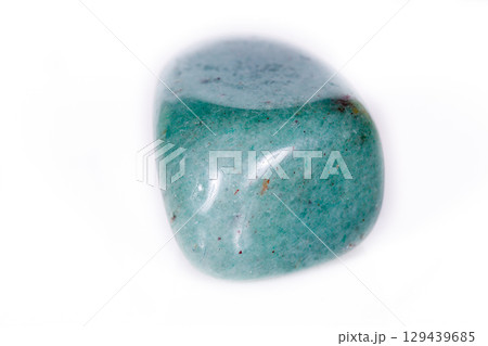 Macro mineral stone aventurine green on white background Macro mineral stone aventurine green on white background 129439685