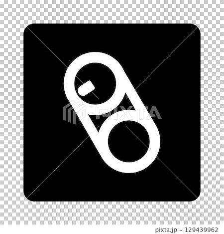 Empty can pictogram (white version) 129439962