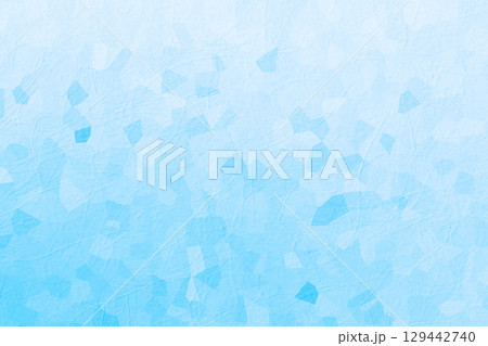 さわやか夏イメージ背景素材 ひんやり水色ブルー 和モダン さわやか夏イメージ背景素材 ひんやり水色ブルー 和モダン 129442740