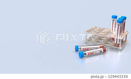 The Blood Tube for avian influenza or bird flu concept 3d Rendering. The Blood Tube for avian influenza or bird flu concept 3d Rendering. 129443339