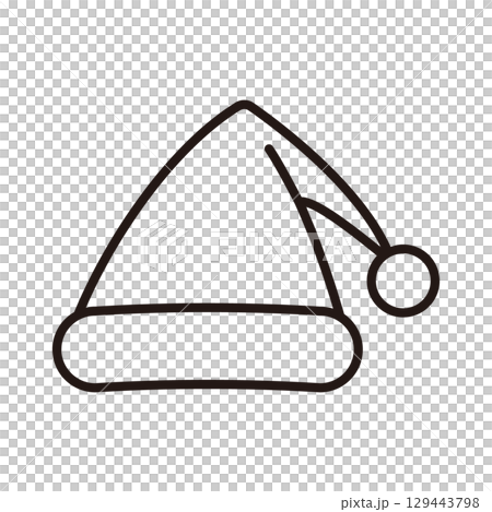 サンタクロースの帽子のイラスト 129443798