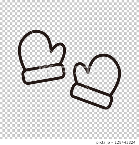 Glove illustration (line) 129443824