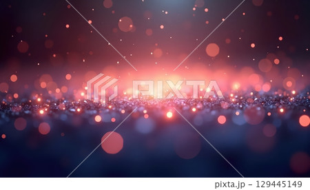 Delicate Bokeh Glow Over A Dreamlike Night Space Delicate Bokeh Glow Over A Dreamlike Night Space 129445149