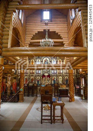 The details chriistening ceremony in the church 129445453