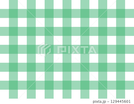 緑と白のギンガムチェック背景(4:3比率)爽やかシンプルパターン 緑と白のギンガムチェック背景(4:3比率)爽やかシンプルパターン 129445601