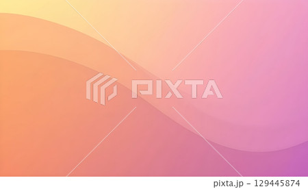 Gradient Color Waves With Yellow Purple Symmetry Overlay 129445874