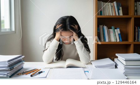 苦悩する女性 129446164