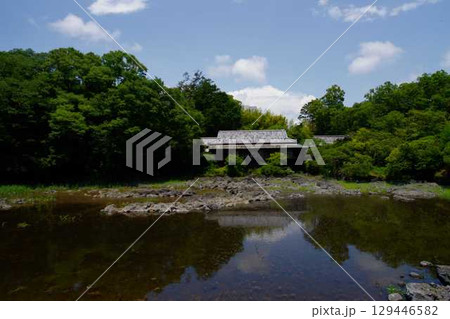 三島市立公園　楽寿館と小浜池 129446582