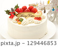 手作りのクリスマスケーキ 129446853