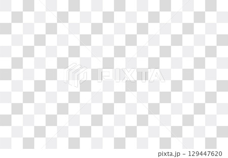 グレーの正方形が並んだ幾何学模様の背景素材 129447620