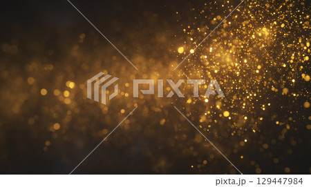 キラキラと輝く光の玉ボケ キラキラと輝く光の玉ボケ 129447984