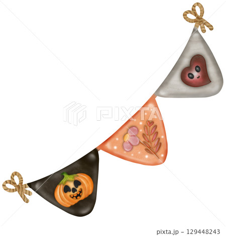 Happy Halloween set with Kawaii ghost, pumpkins, bat and decoration carnival elements. Mystical magical collection clipart. Trendy modern hand drawn. Happy Halloween set with Kawaii ghost, pumpkins, bat and decoration carnival elements. Mystical magical collection clipart. Trendy modern hand drawn. 129448243