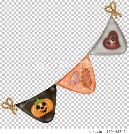 Happy Halloween set with Kawaii ghost, pumpkins, bat and decoration carnival elements. Mystical magical collection clipart. Trendy modern hand drawn. Happy Halloween set with Kawaii ghost, pumpkins, bat and decoration carnival elements. Mystical magical collection clipart. Trendy modern hand drawn. 129448243