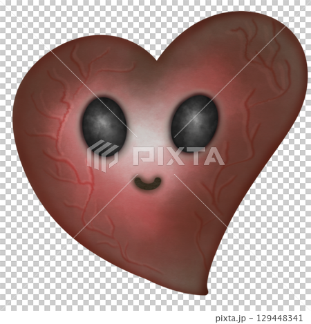 Happy Halloween set with Kawaii ghost, pumpkins, bat and decoration carnival elements. Mystical magical collection clipart. Trendy modern hand drawn. 129448341