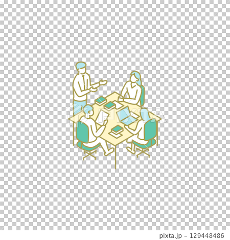 研討會、大學生活和教師的插圖 129448486