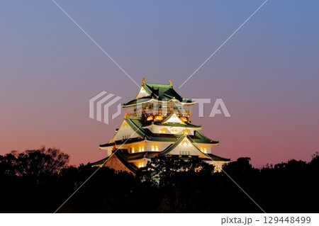 大阪城　夕暮れ2 129448499