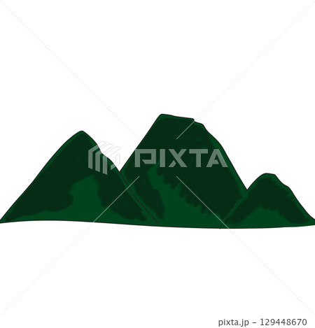 山　シンプル 129448670