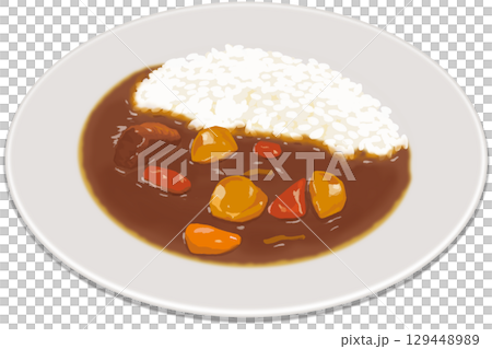 美味しそうなカレーライス 129448989