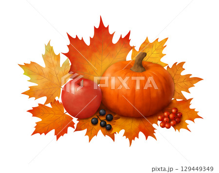 秋の素材 129449349