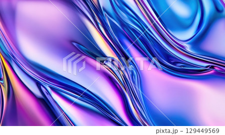 Abstract Purple Blue Liquid Swirl Fluid Design Background Art Shiny Waves Image Style Color Curve 129449569