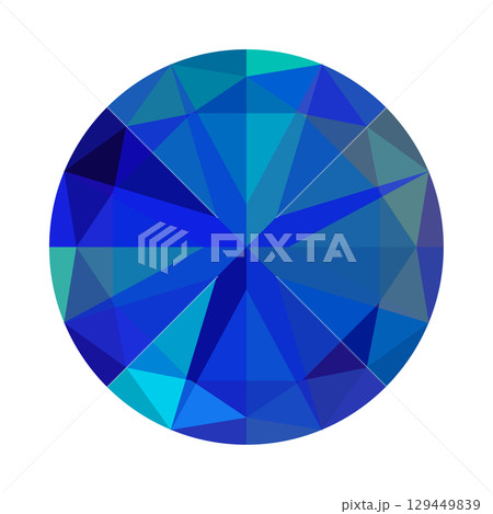 きらめくカラフルな宝石のイラストレーション(バリエーションあり) きらめくカラフルな宝石のイラストレーション(バリエーションあり) 129449839