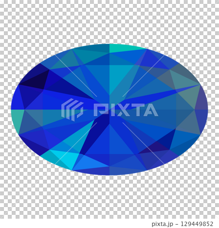 Illustration of sparkling colorful gemstones (variations available) 129449852