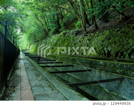 琵琶湖の水を京都市内へ運ぶために造られた水路・疏水分線 129449916