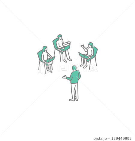 ゼミ 大学生活 先生のためのイラスト ゼミ 大学生活 先生のためのイラスト 129449995