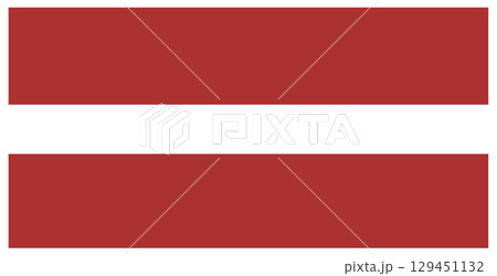 Flag of Latvia isolated with indents. 129451132