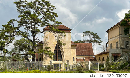 Notre-Dame du Langbiang In Dalat City. This Is One Of Famous Church In Dalat, Vietnam. 129453097