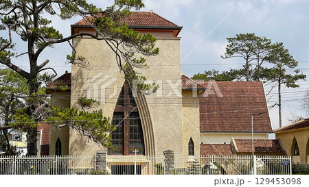 Notre-Dame du Langbiang In Dalat City. This Is One Of Famous Church In Dalat, Vietnam. 129453098
