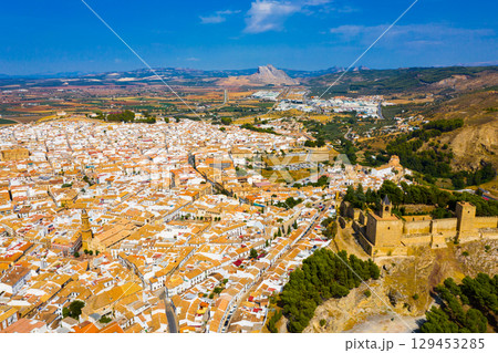 Aerial view of Antequera cityscape, Andalusia, Spain Aerial view of Antequera cityscape, Andalusia, Spain 129453285