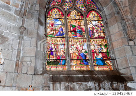 Saint-pol-de-Leon, cathedral Paul Aurelien, brittany, france 129453467