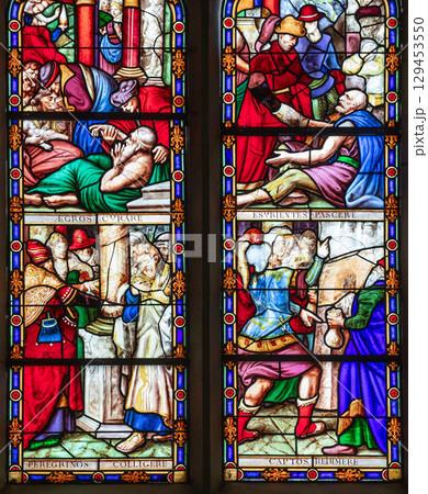 Saint-pol-de-Leon, cathedral Paul Aurelien, brittany, france Saint-pol-de-Leon, cathedral Paul Aurelien, brittany, france 129453550