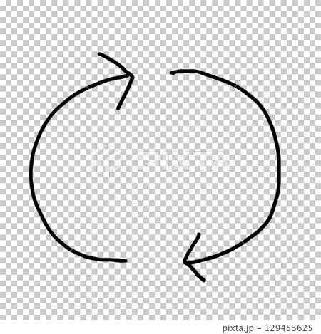 Simple circular arrow Simple circular arrow 129453625