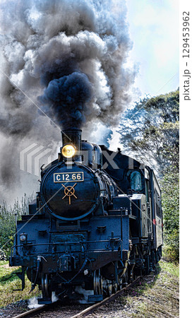 真岡鉄道の蒸気機関車 真岡鉄道の蒸気機関車 129453962