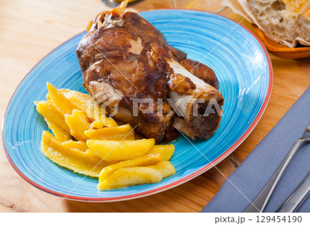 Crispy baked pork knuckle Crispy baked pork knuckle 129454190