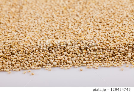 Quinoa seed pile as background Quinoa seed pile as background 129454745