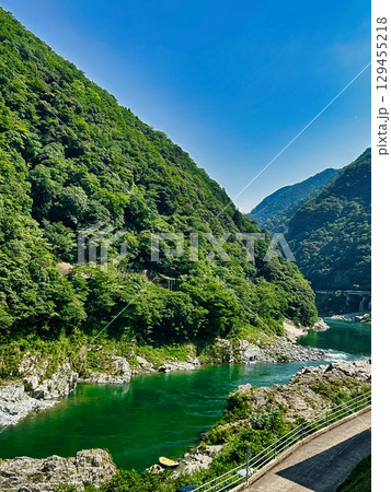 大歩危、小歩危風景 大歩危、小歩危風景 129455218