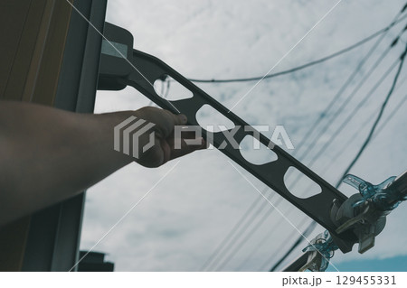 洗濯物干し収納金具 129455331