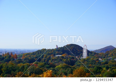 犬山寂光院　展望台から見える風景 129455347