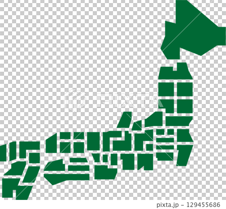 Map of Japan  129455686
